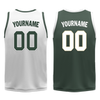 Custom White Green Classic Style Reversible Basketball Uniform Personalized Ordinary BBJR-D017010