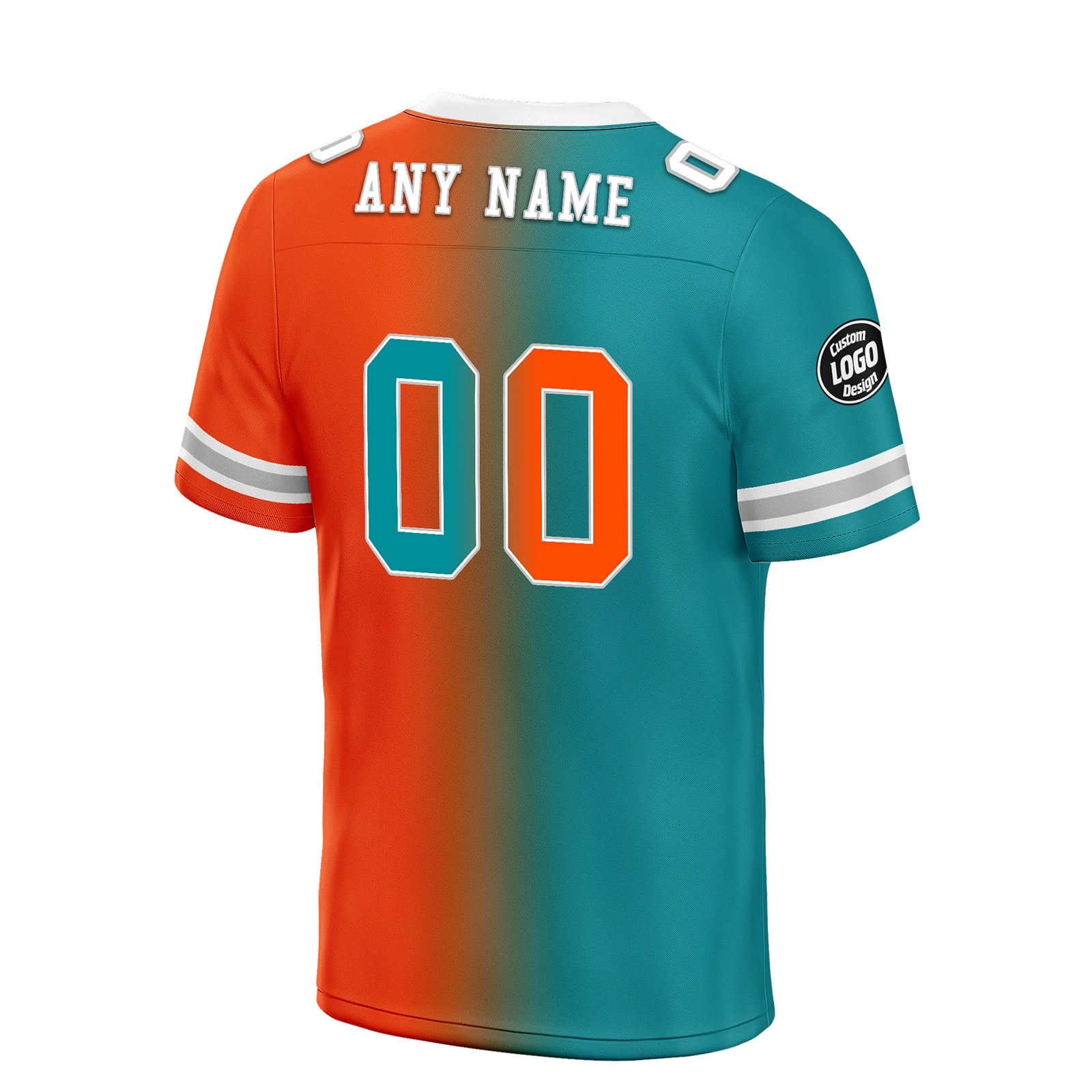Custom Orange Blue Florida Personalized Authentic Football Jersey FBJ02-D028017-28