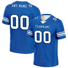 Custom Blue Classic Style Personalized Authentic Football Jersey FBJ02-bd0a700f