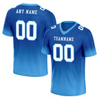 Custom Blue Pink Fade Fashion Personalized Authentic Football Jersey FBJ02-D06091