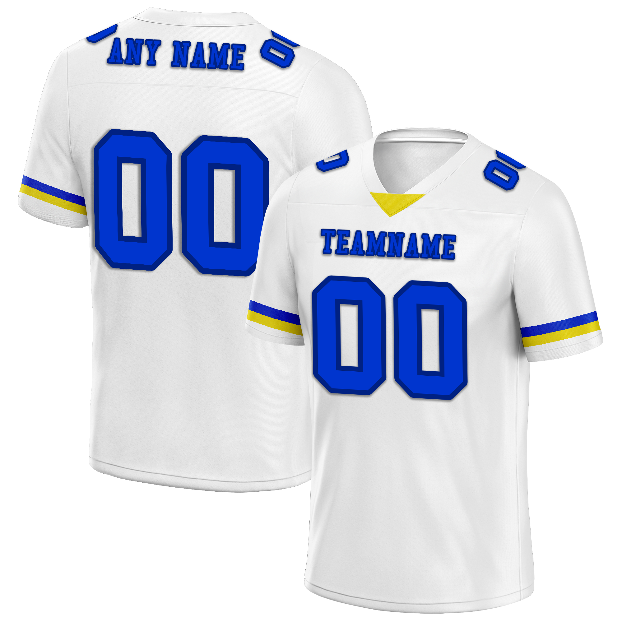 Custom White Classic Style Personalized Authentic Football Jersey FBJ02-bd0a7008