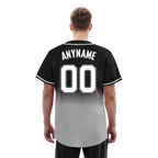 Custom Black Grey Fade Fashion Personalized Authentic Baseball Jersey BSBJ01-D0a70cf