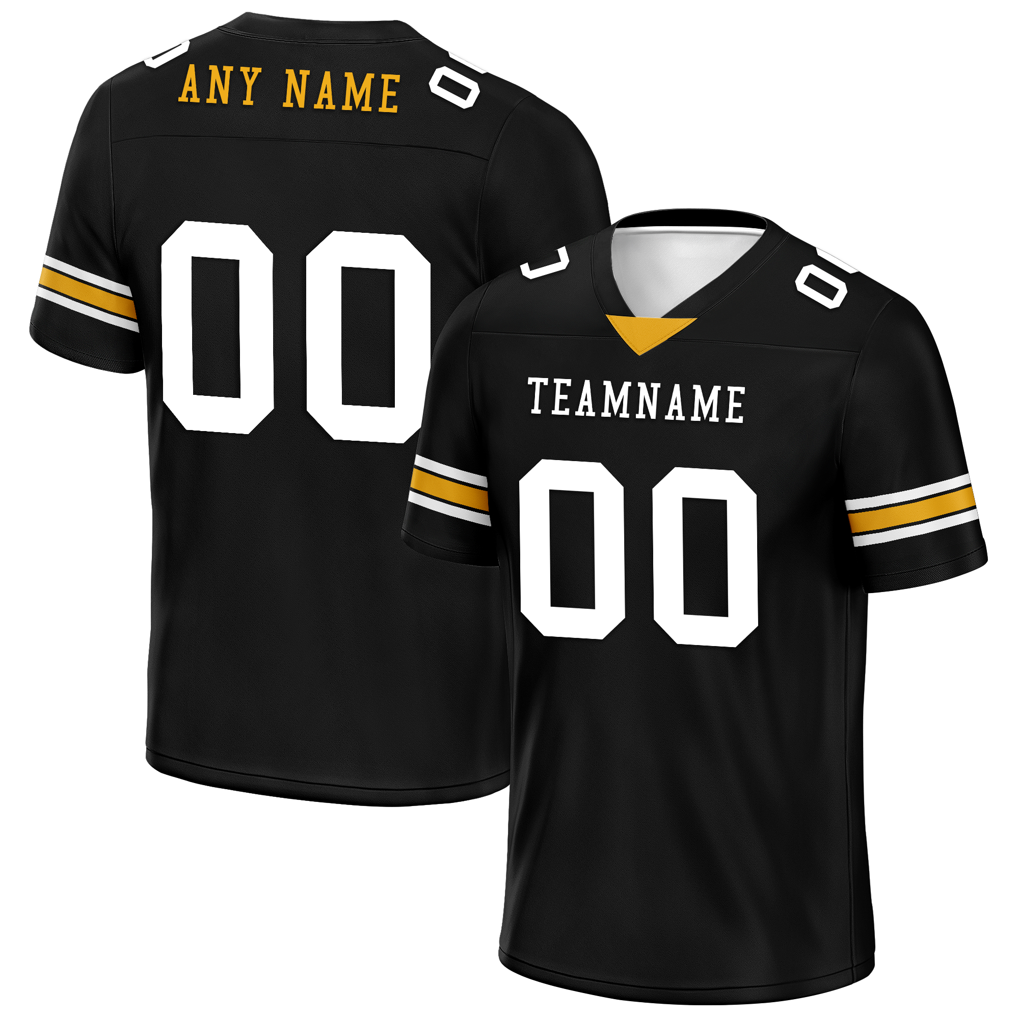 Custom Black Classic Style Personalized Authentic Football Jersey FBJ02-bd0a70a8