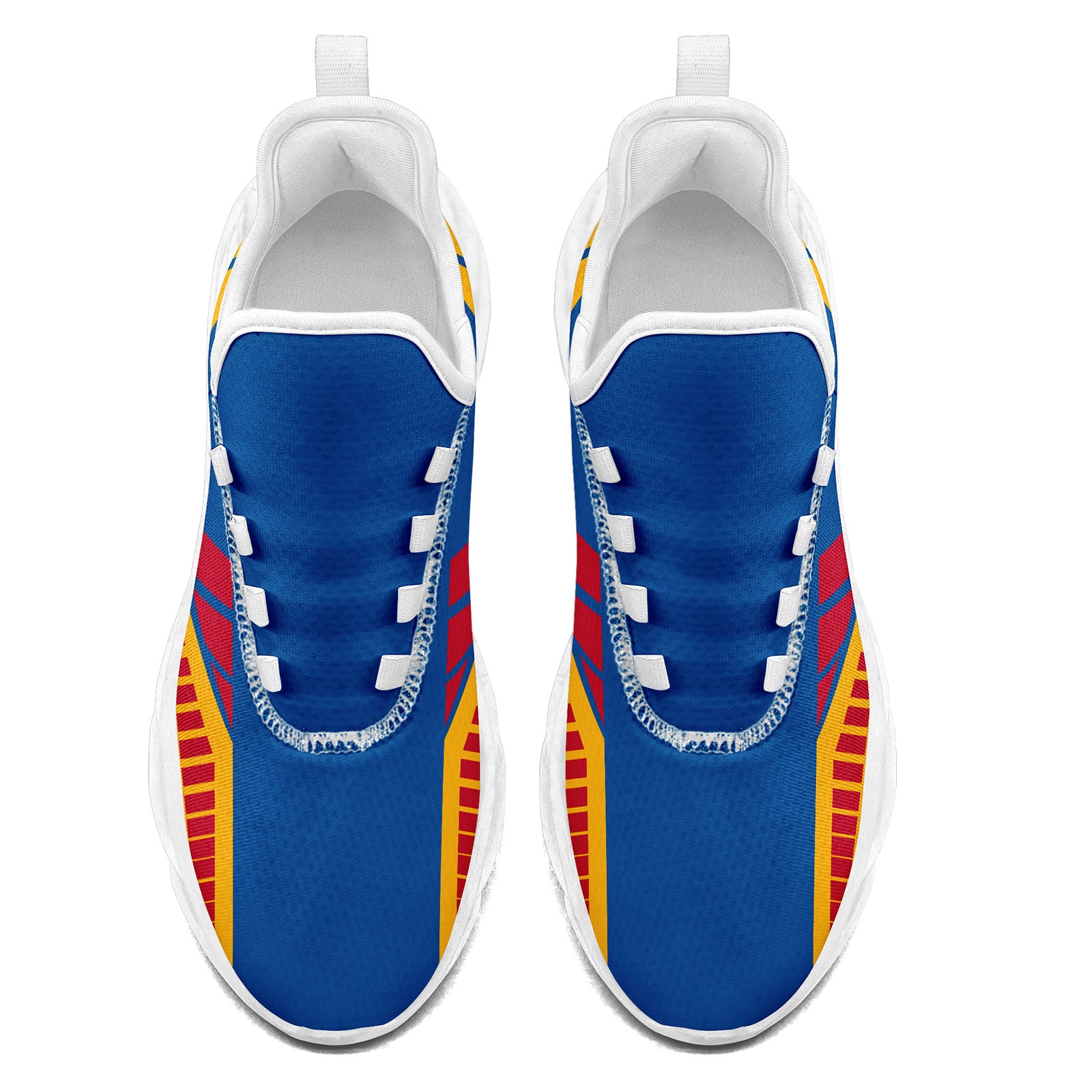 Custom Blue Yellow Pittsburgh Maxsoul Shoes Personalized Sneaker FN003-D020325-30