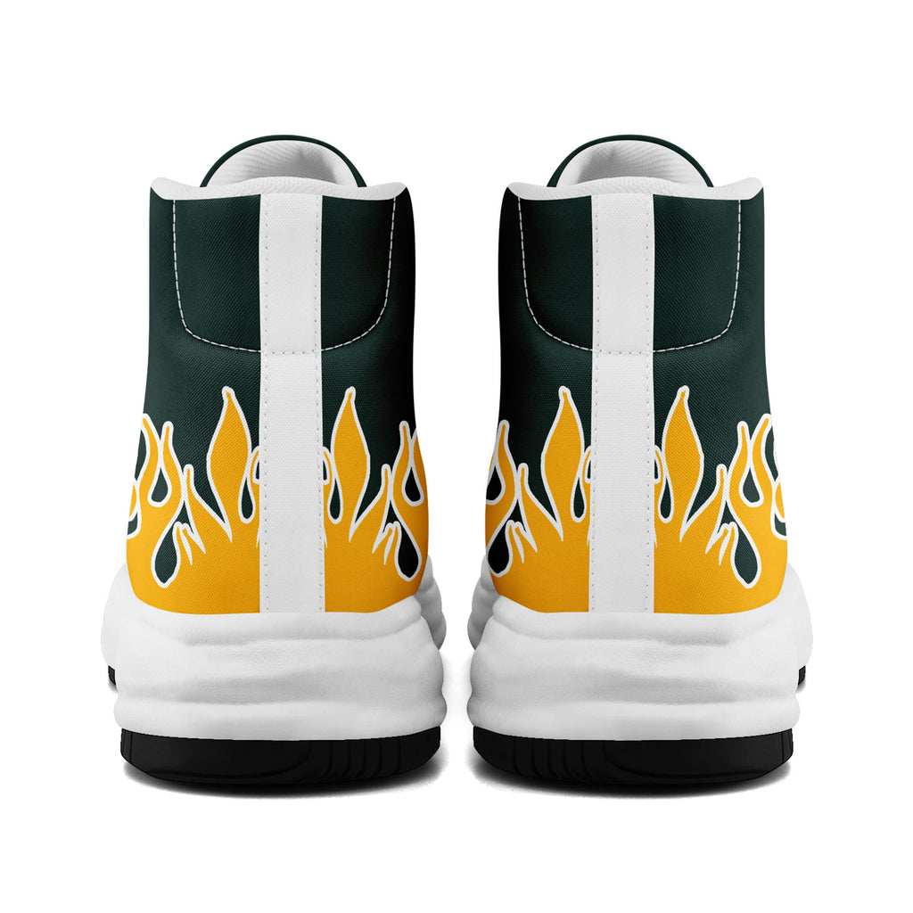 Custom Green Yellow Green Bay Firesoul Shoes Personalized Sneaker FN039-D020272-13