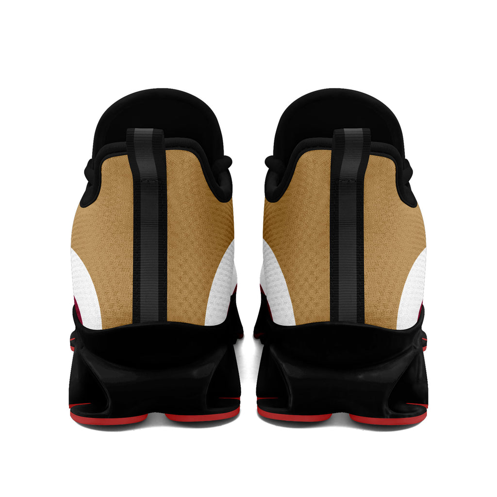 Custom Red Gold Maxsoul Shoes Personalized Sneaker FN003XD-D020391-16