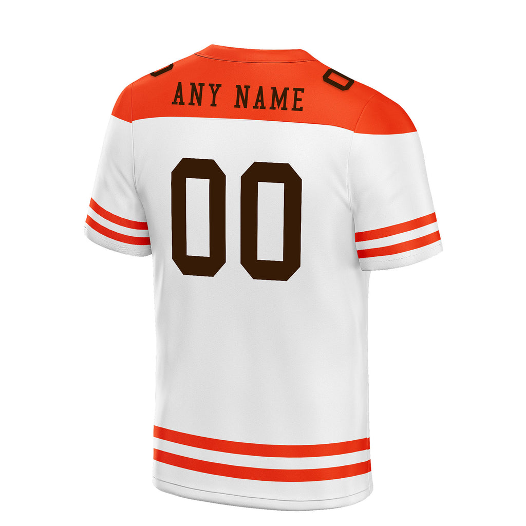 Custom Cleveland Personalized Authentic Football Jersey FBJ02-E0607-8