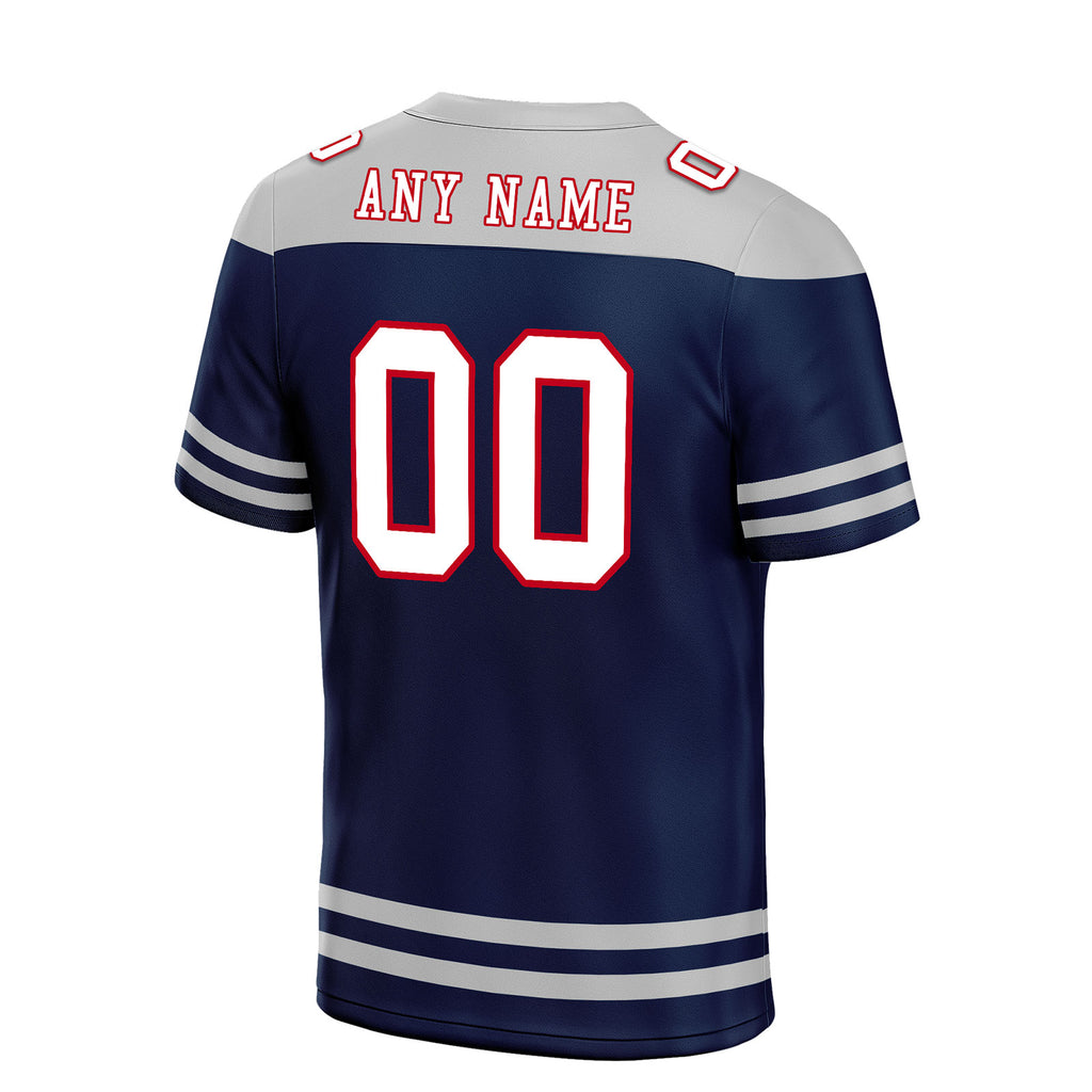 Custom New England Personalized Authentic Football Jersey FBJ02-E0607-3