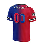 Custom Blue Red New York Personalized Authentic Football Jersey FBJ02-D028017-18