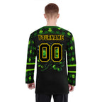 Custom Four-leaf clover Personalized Hockey Jersey HCKJ01-E0615-8