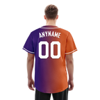 Custom Orange Purple Gradient Fashion Personalized Authentic Baseball Jersey BSBJ01-D0a7a08