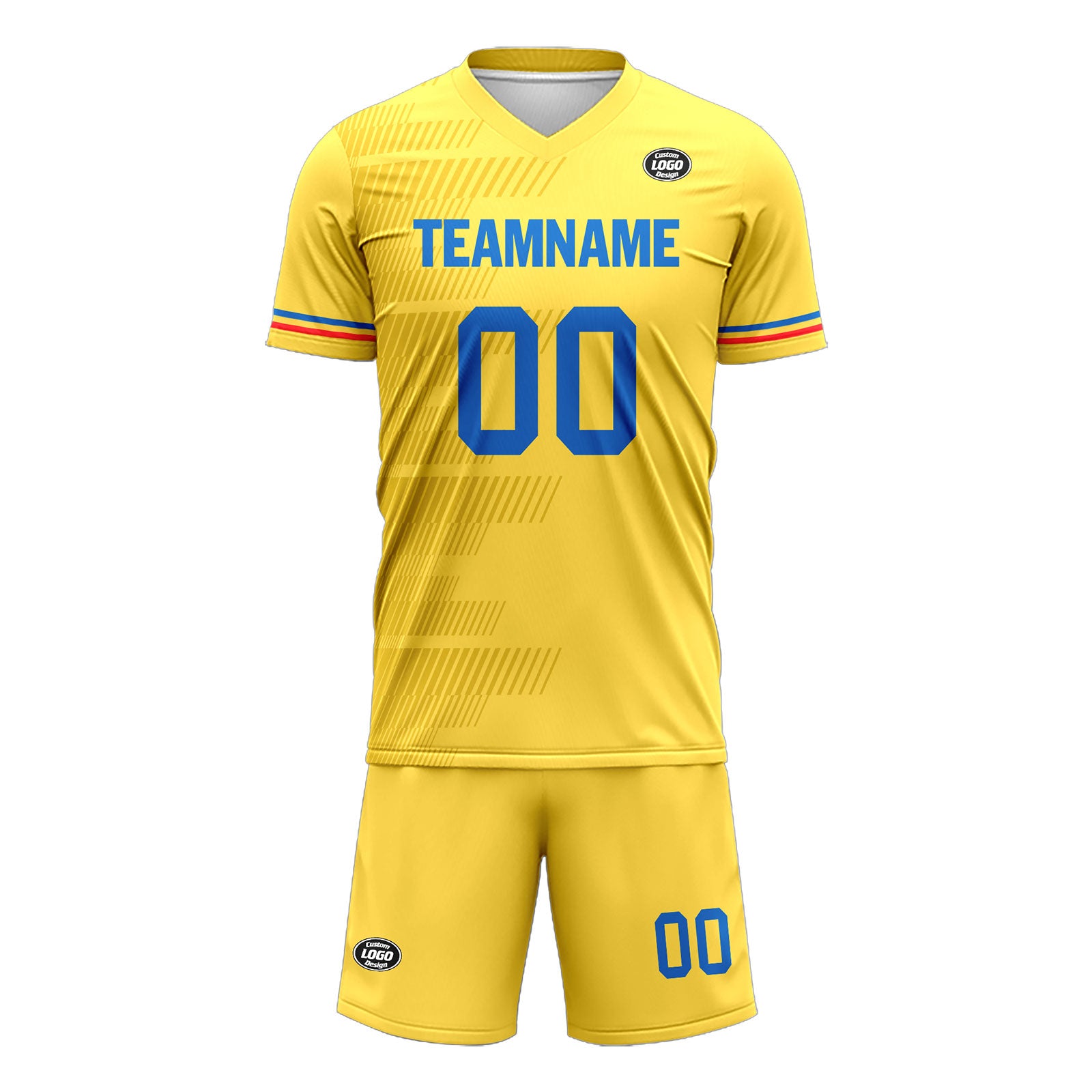 Custom Yellow Soccer Sets Jersey Personalized SCJ101-D28016
