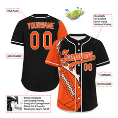 Custom Black Orange Jersey and TN Shoes Combo Offer Personalized ZH-D0200101-7