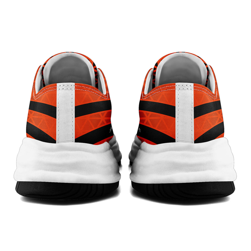 Custom Black Orange Ohio Football Jersey and Sports Shoes Combo Offer Personalized Combo ZH-D023031-6