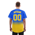 Custom Blue Yellow Fade Fashion Personalized Authentic Baseball Jersey BSBJ01-D0a70c0