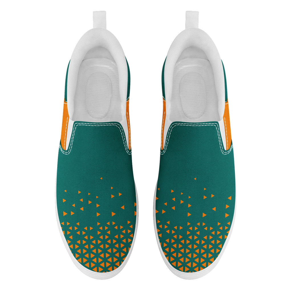Custom Canvas Sneakers Personalized Slip On Shoes FN071-E023042-6