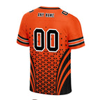 Custom Black Orange Ohio Personalized Authentic Football Jersey FBJ02-D023033-6
