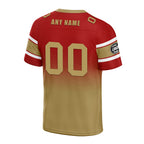 Custom Red Yellow San Francisco Personalized Authentic Football Jersey FBJ02-D020249-25