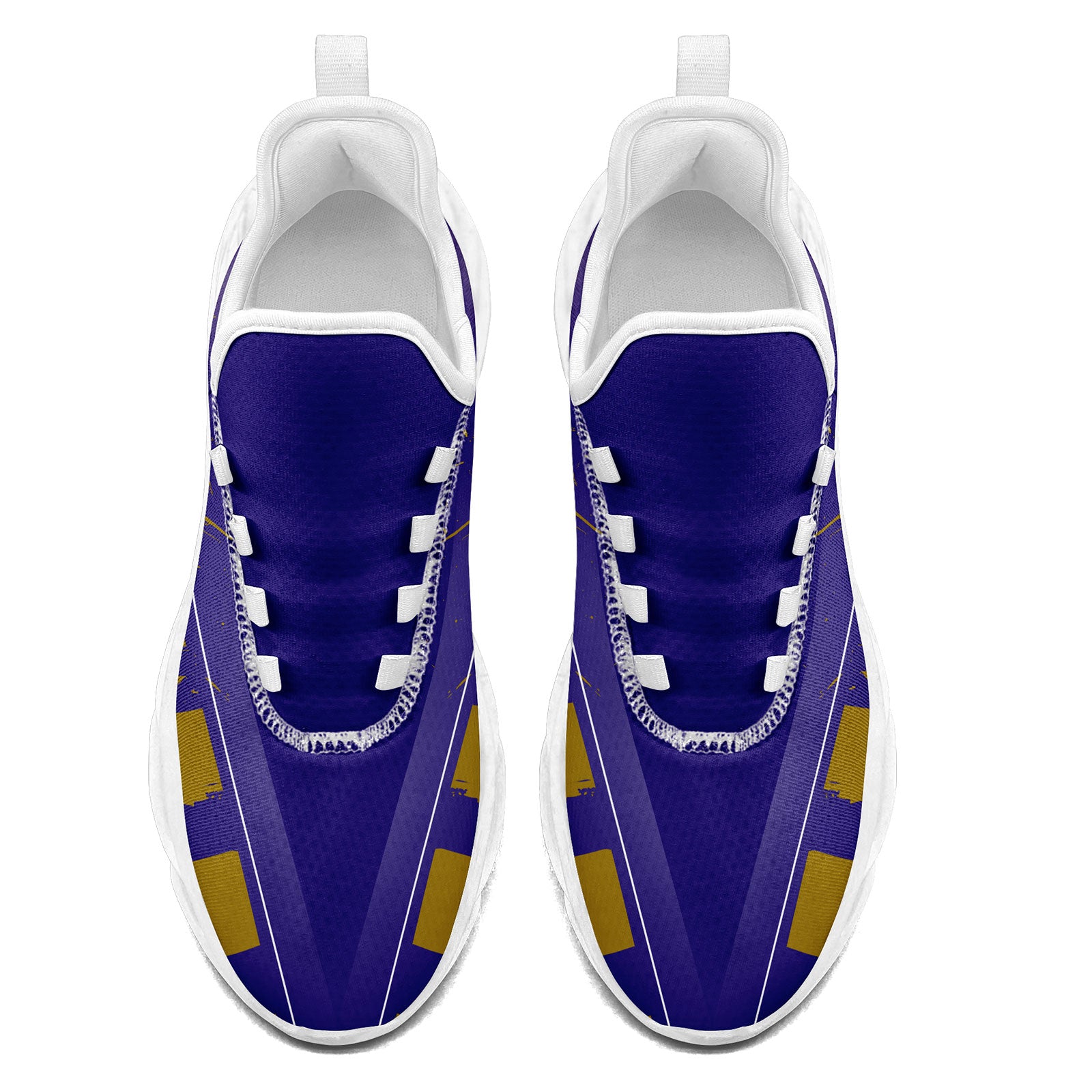 Custom Blue Yellow Baltimore MaxSoul Shoes and Hat Combo Offer Personalized Combo ZH-D020264-2