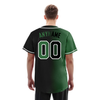 Custom Green Black Gradient Fashion Personalized Authentic Baseball Jersey BSBJ01-D0a707c