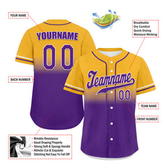 Custom Yellow Purple Fade Fashion Personalized Authentic Baseball Jersey UN002-bd0b007b-7