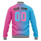 Custom Gradient Fashion Jacket Bomber Full-Snap Varsity Letterman Personalized Jacket FZ005-D028015-2