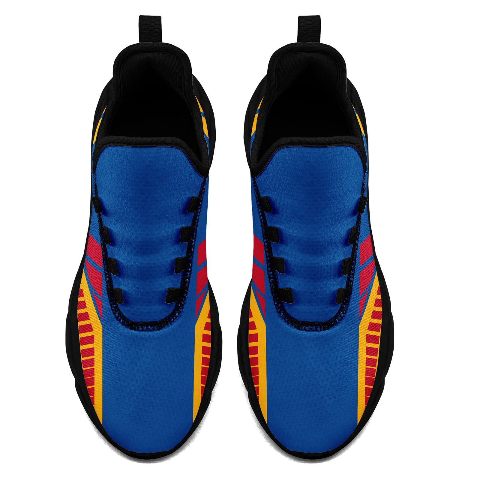 Custom Blue Yellow Pittsburgh Maxsoul Shoes Personalized Sneaker FN003-D020325-30