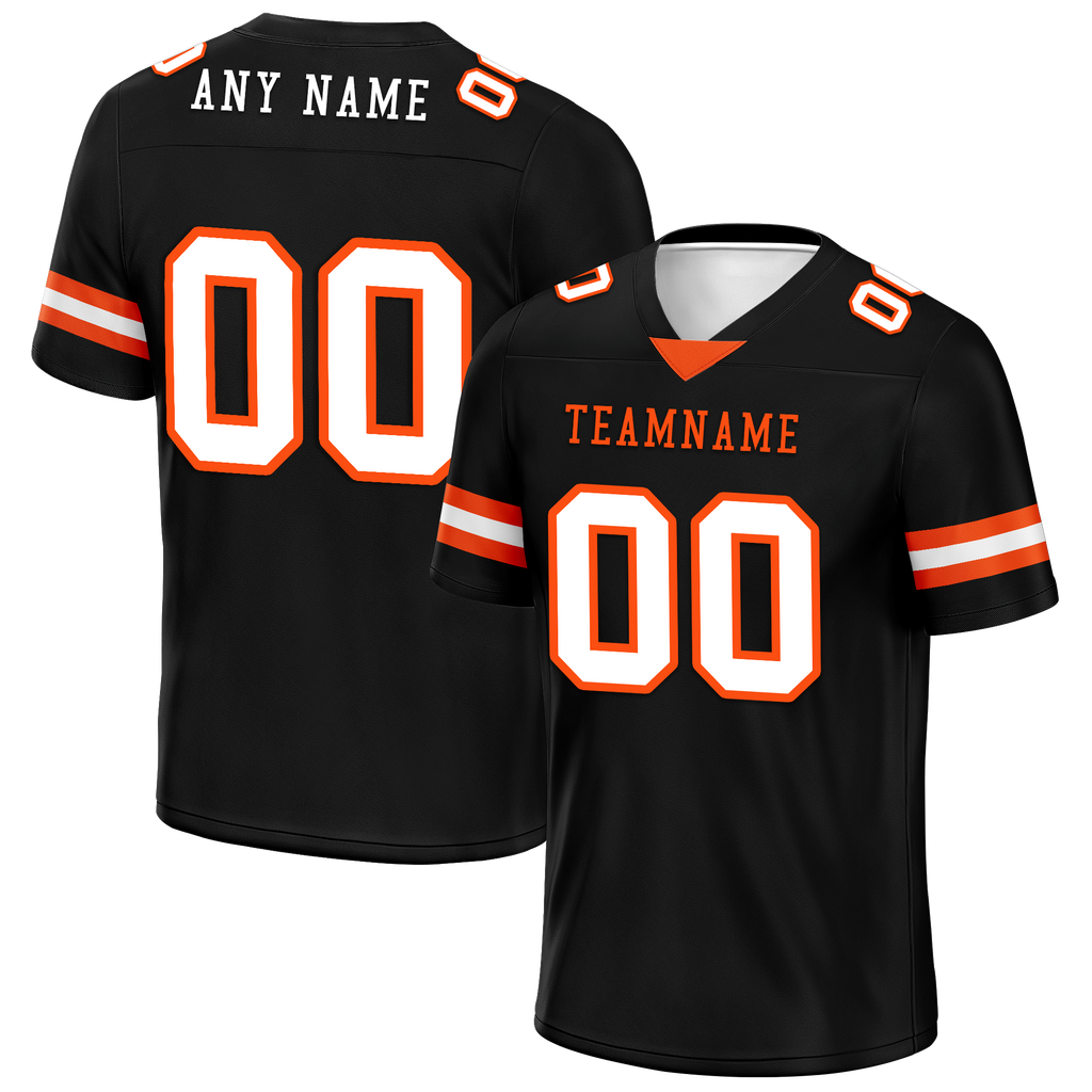 Custom Black Classic Style Personalized Authentic Football Jersey FBJ02-bd0a70c0