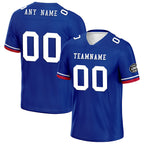 Custom Blue White Red Buffalo Football Jersey and Firesoul Sports Shoes Combo Offer Personalized Combo ZH-D020273-4