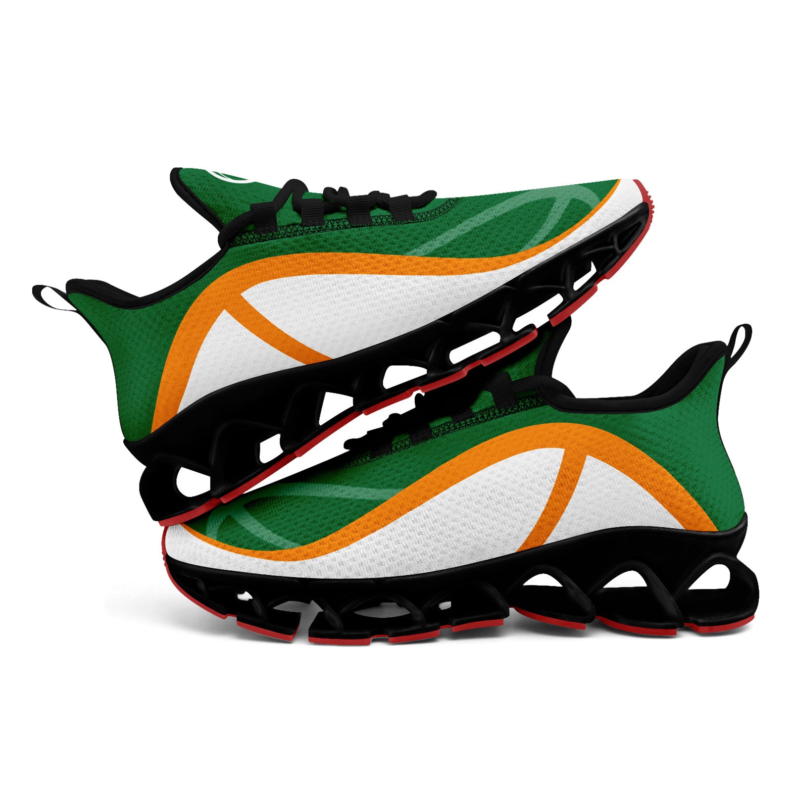 Custom Green Orange Maxsoul Shoes Personalized Sneaker FN003XD-D020391-18