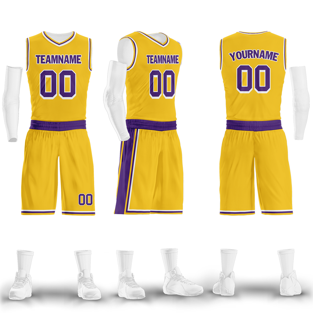 Custom Yellow Classic Style Sports Uniform Basketball Jersey BBJ01-bd0a70cd