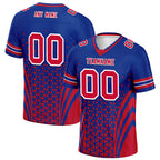 Custom Blue Red New York Personalized Authentic Football Jersey FBJ02-D023033-4