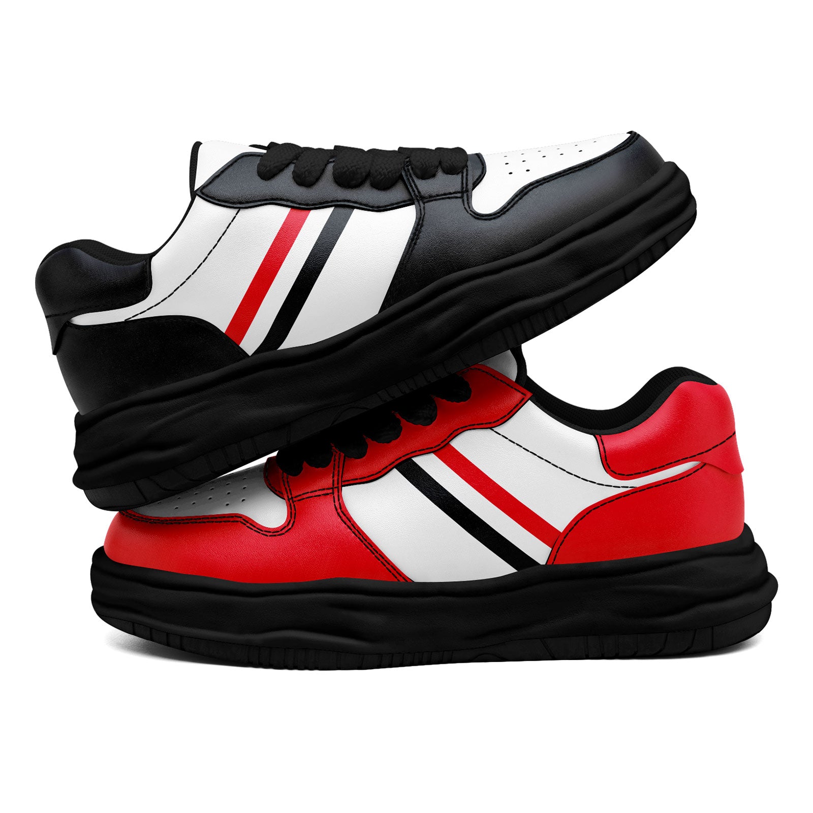 Custom Red Blue Houston Shoes Personalized Sneaker FN032-D020389-12