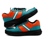 Custom Green Orange Miami Shoes Personalized Sneaker FN032-D020389-24