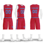 Custom Red Classic Style Sports Uniform Basketball Jersey BBJ01-D020105-23