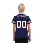 Custom Blue White Classic Style Personalized Authentic Football Jersey FBJ02-bd0a700d