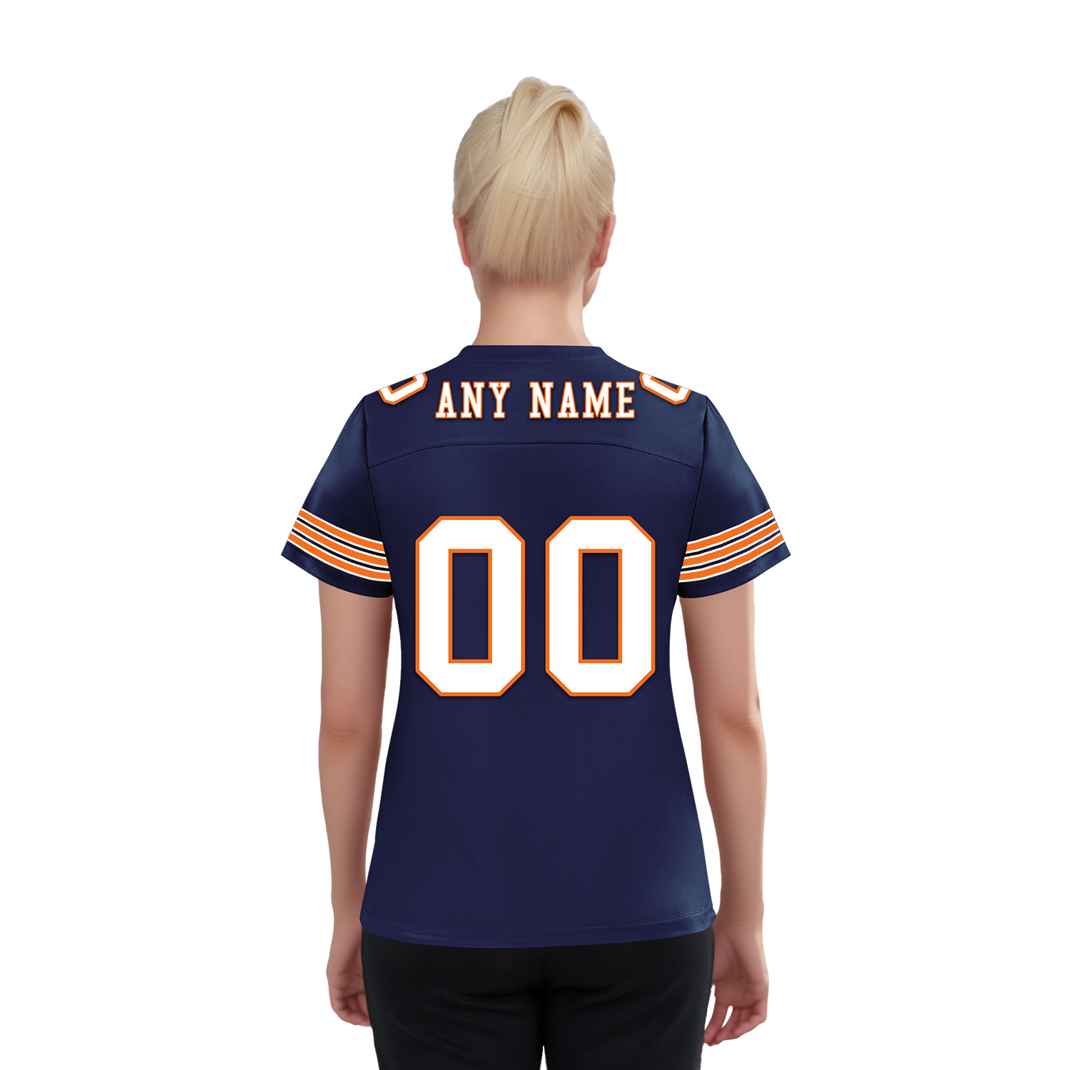 Custom Blue White Classic Style Personalized Authentic Football Jersey FBJ02-bd0a700d