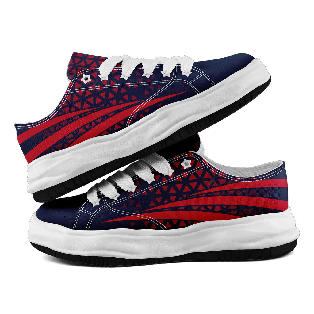 Custom Blue White Massachusetts Shoes Personalized Sneaker FN038-D023003-26 Custom Online