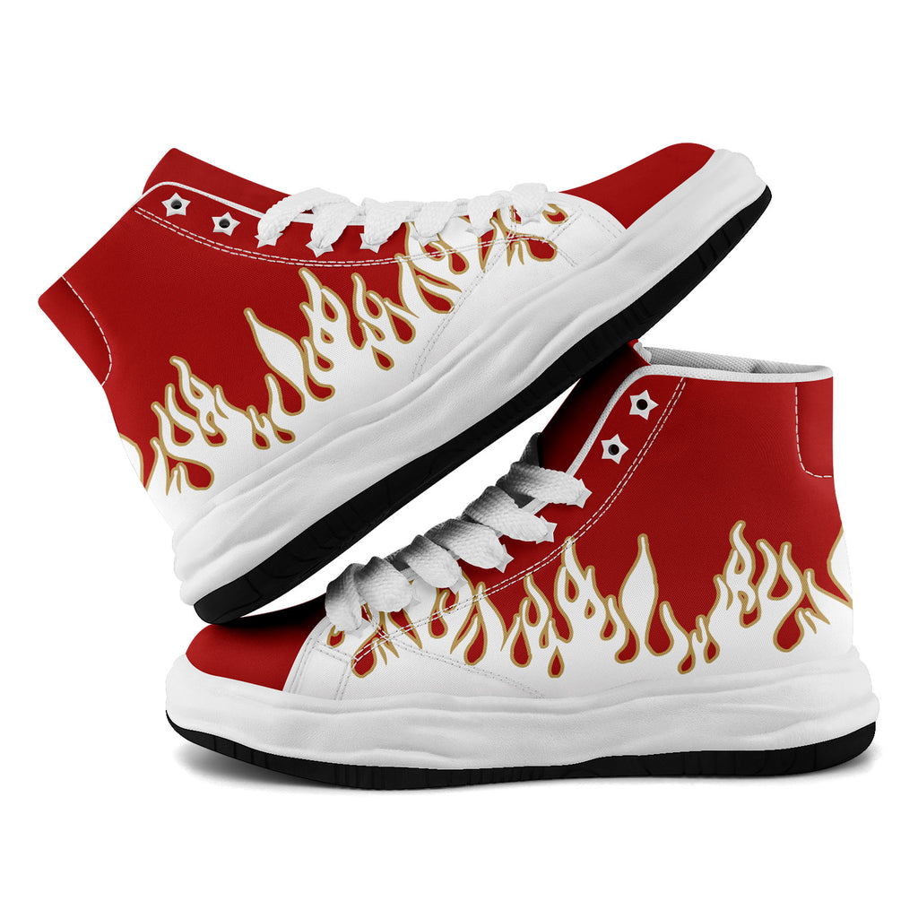 Custom Red White San Francisco Football Jersey and Firesoul Sports Shoes Combo Offer Personalized Combo ZH-D020273-25