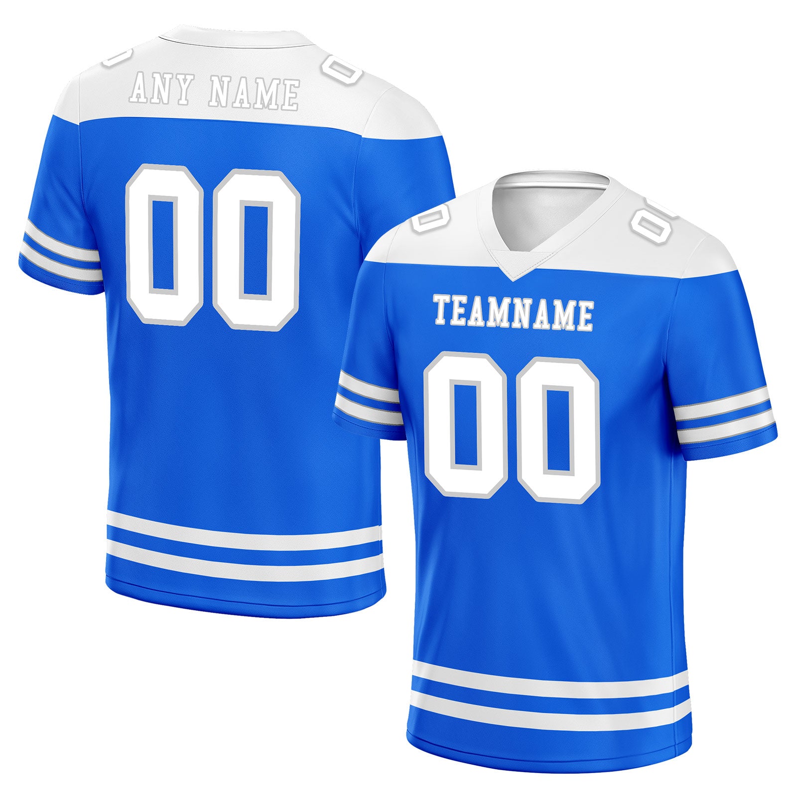 Custom Detroit Personalized Authentic Football Jersey FBJ02-E0607-24
