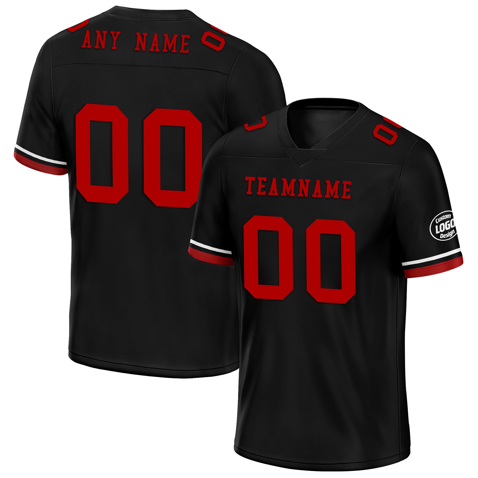 Custom Black Arizona Personalized Authentic Football Jersey FBJ02-D020263-1