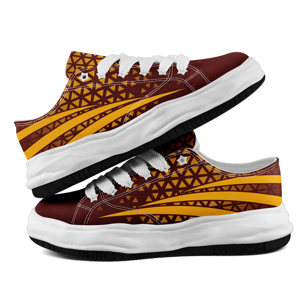 Custom Deep Red White Washington Football Jersey and Sports Shoes Combo Offer Personalized Combo ZH-D023031-31