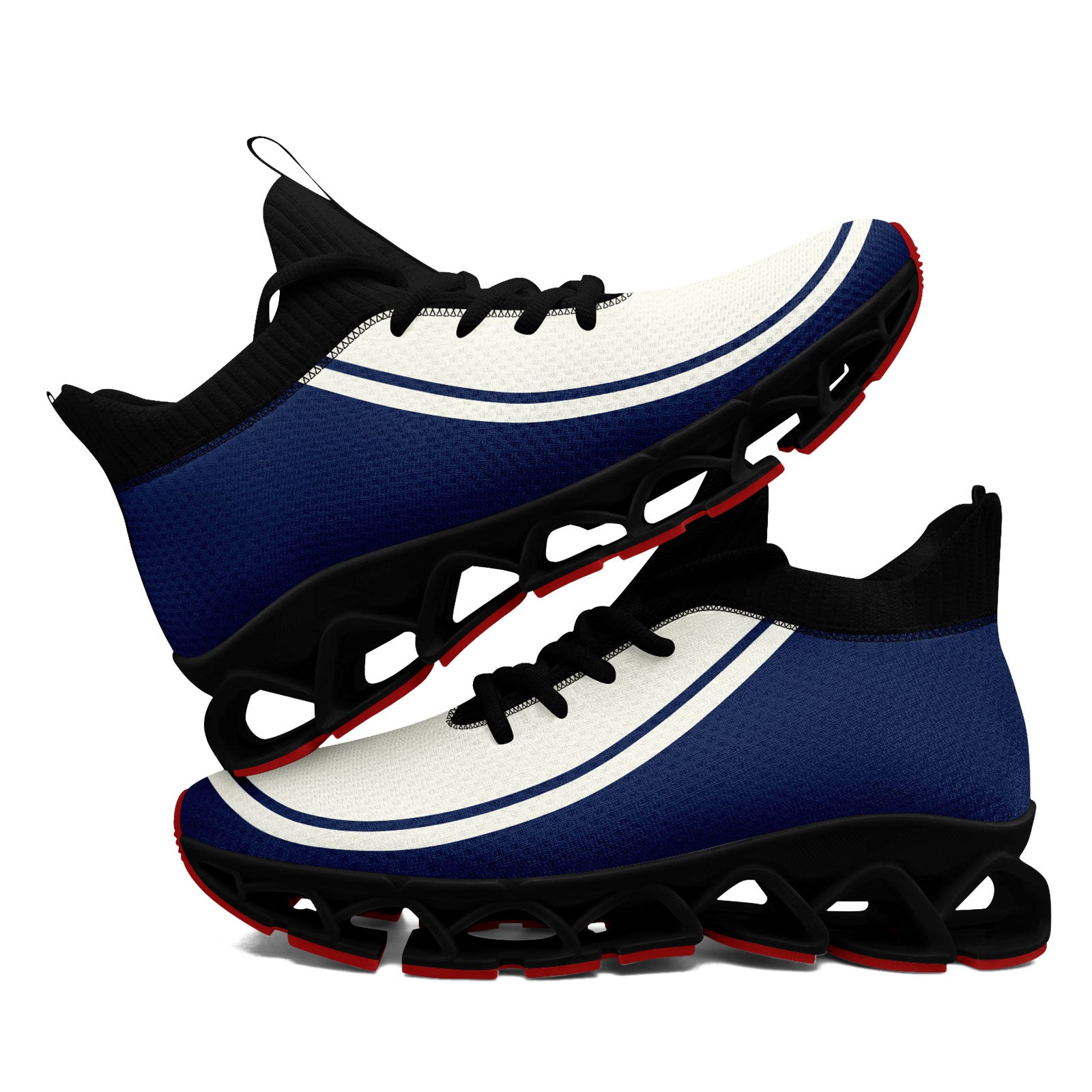 Custom Cream Navy Maxsoul Shoes Personalized Sneaker FN030XD-D020388-12