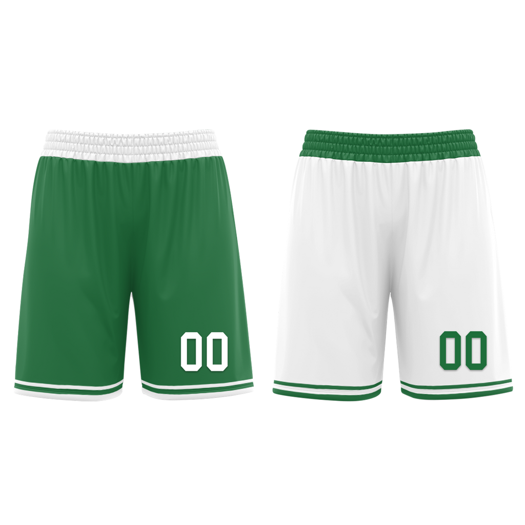 Custom Green White Classic Style Reversible Basketball Uniform Personalized Ordinary BBJR-D017001