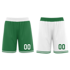 Custom Green White Classic Style Reversible Basketball Uniform Personalized Ordinary BBJR-D017001