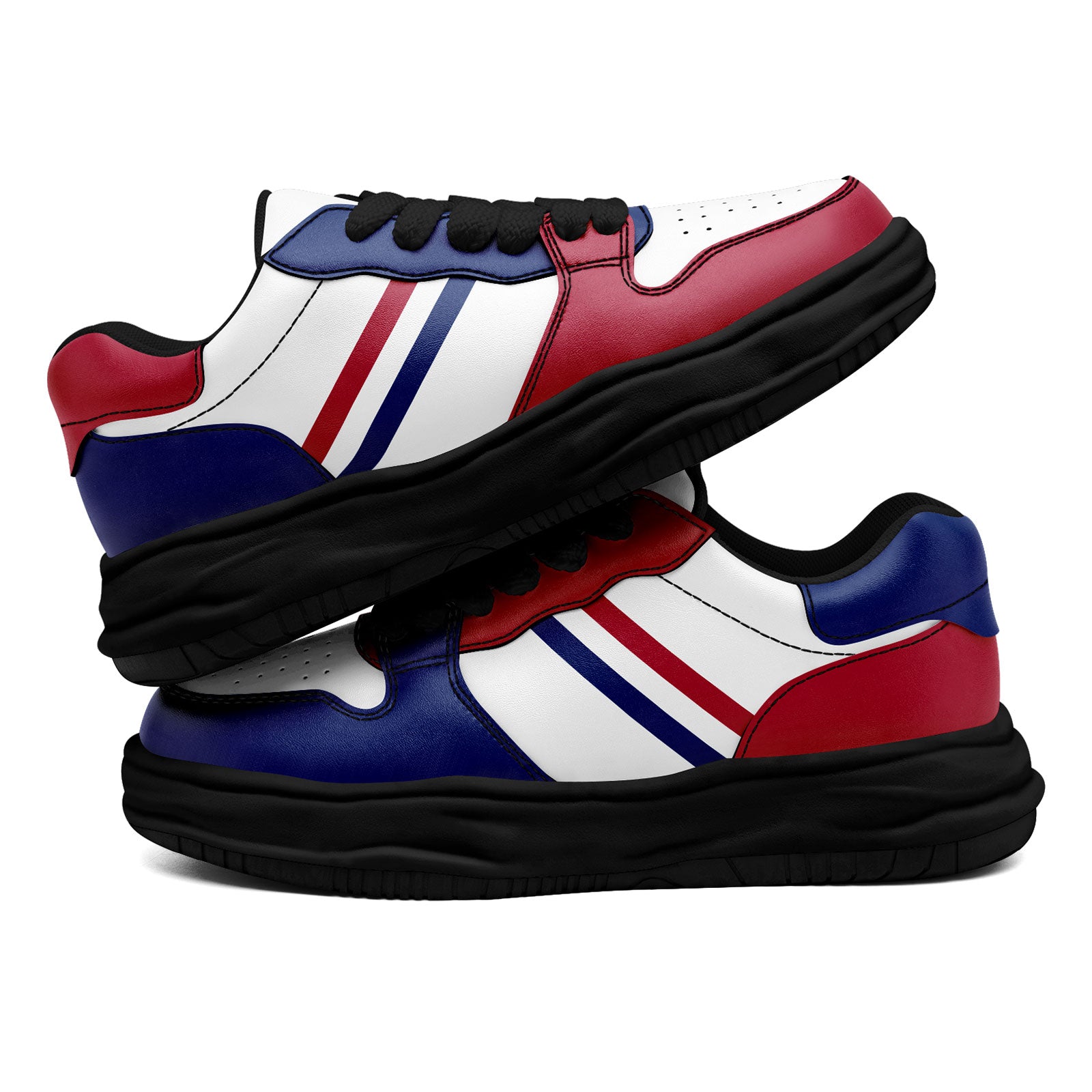 Custom Red Blue New York Shoes Personalized Sneaker FN032-D020389-21