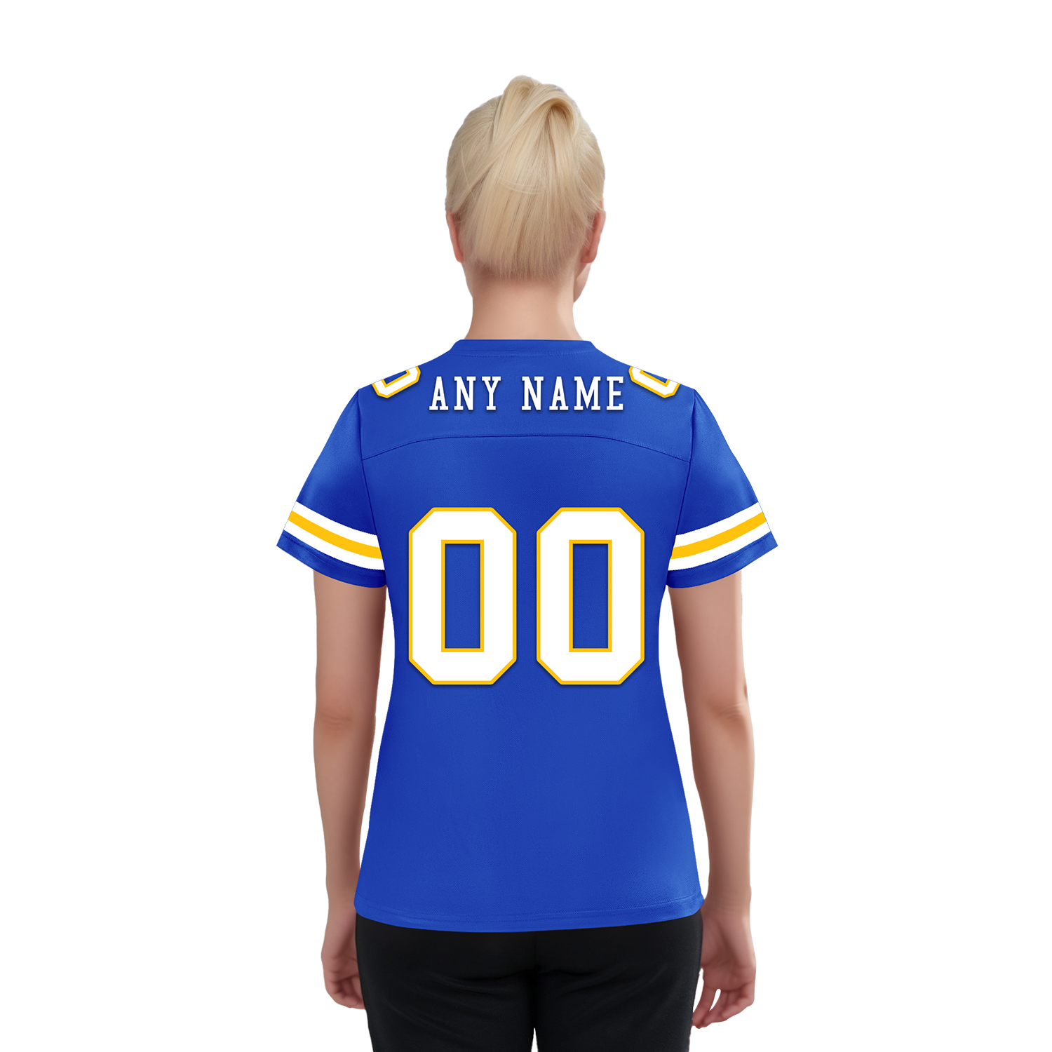 Custom Blue Classic Style Personalized Authentic Football Jersey FBJ02-bd0a70bb