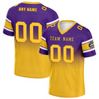 Custom Purple Yellow Minnesota Personalized Authentic Football Jersey FBJ02-D020249-17