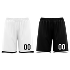 Custom White Black Classic Style Reversible Basketball Uniform Personalized Ordinary BBJR-D017008