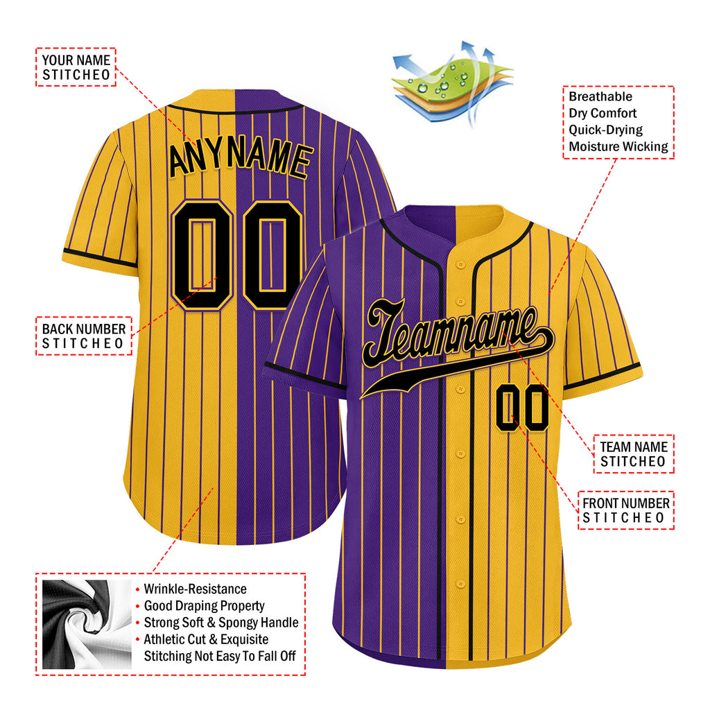 Custom Stripe Fashion Personalized Authentic Baseball Jersey BSBJ01-E06043-9